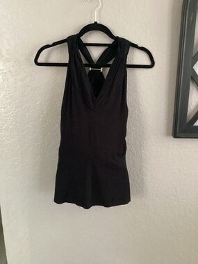 Black halter top